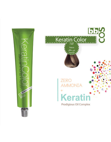 Keratin Hair Color 100 ml 7.07